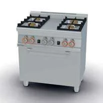 Cocina a Gas 2 Quemadores + Horno a Gas con Grill