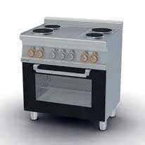 Cocina Eléctrica 4 Discos + Horno Eléctrico con Grill