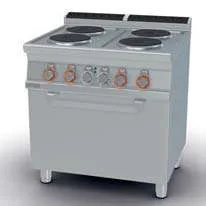 Cocina 4 placas + horno eléctrico 80cm