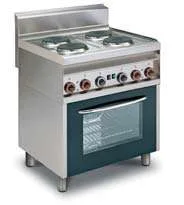 Cocina Eléctrica 4 Discos + Horno Multifunción