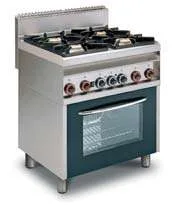 Cocina Mixta 4 Quemadores + Horno Eléctrico con Grill
