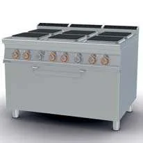 Cocina a gas 4 quemadores con horno tradicional