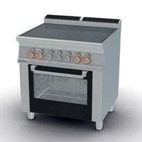 Cocina 6 placas + horno eléctrico 120cm