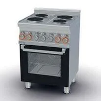 Cocina Eléctrica 4 Discos + Horno Multifunción