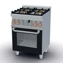 Cocina Mixta 4 Quemadores + Horno Multifunción