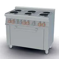 Cocina Eléctrica 6 Discos + Horno Multifunción