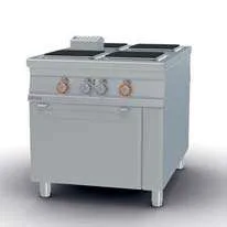 Cocina eléctrica pasante 4 placas con horno