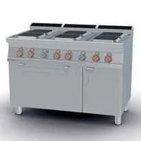 Cocina 6 placas cuadradas + horno multifunción 120cm