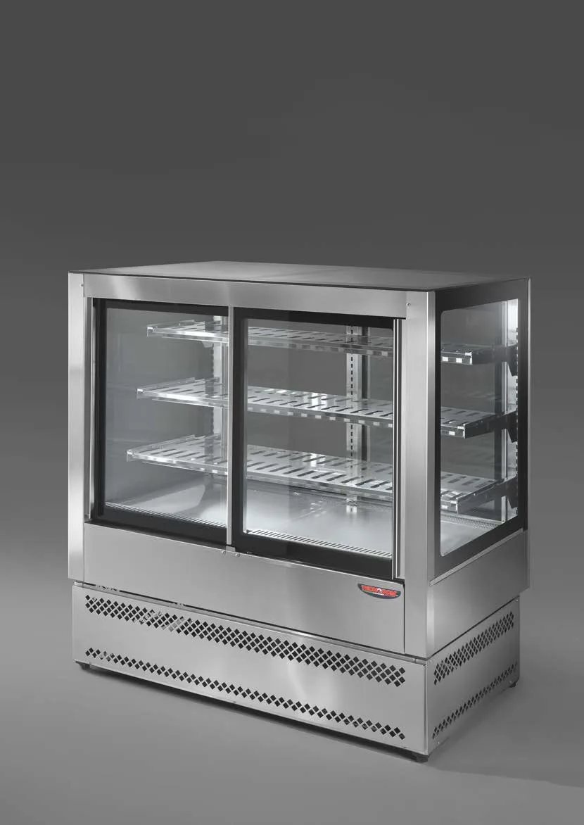 Vitrina Caliente EVOK L HOT 4 Puertas 122cm Inox