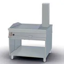Fry-top pasante a gas liso cromado 76x85cm