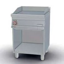 Fry-top eléctrico liso cromado 56x51cm