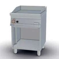 Fry-top a gas liso cromado 56x51cm