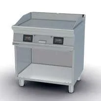 Fry-top eléctrico liso cromado 76x51cm táctil
