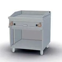 Fry-top a gas liso cromado 110,5x65cm