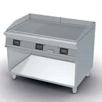 Fry-top eléctrico liso cromado 150,5x65cm
