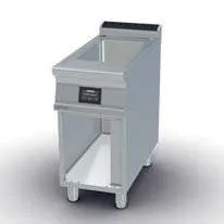 Fry-top eléctrico liso cromado 36x68cm