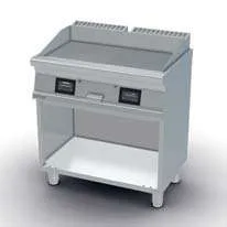 Fry-top eléctrico mixto rayado/liso cromado