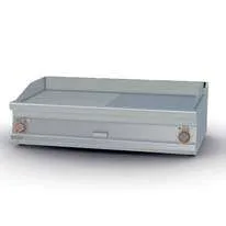 Fry-top eléctrico medio liso, medio rayado cromado 116x51cm
