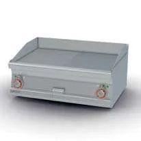 Fry-top Eléctrico Liso Cromado 79,5x45cm (2 áreas)