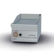 Fry-top a gas liso cromado pulido 36x51cm