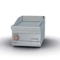 Fry-top eléctrico liso cromado 56x51cm