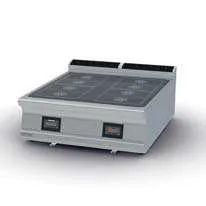 Fry-top eléctrico liso cromado