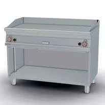 Fry-top a gas rayado cromado 116x51cm
