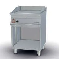 Fry-top a gas rayado cromado 56x51cm