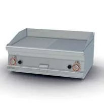 Fry-top a Gas Rayado Cromado 79,5x45cm (2 áreas)