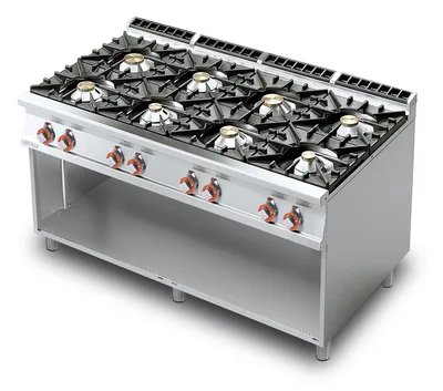 Cocina a gas 8 quemadores