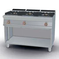 Encimera a gas 3 quemadores 120cm