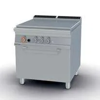 Plancha maciza a gas 79x73cm con horno tradicional