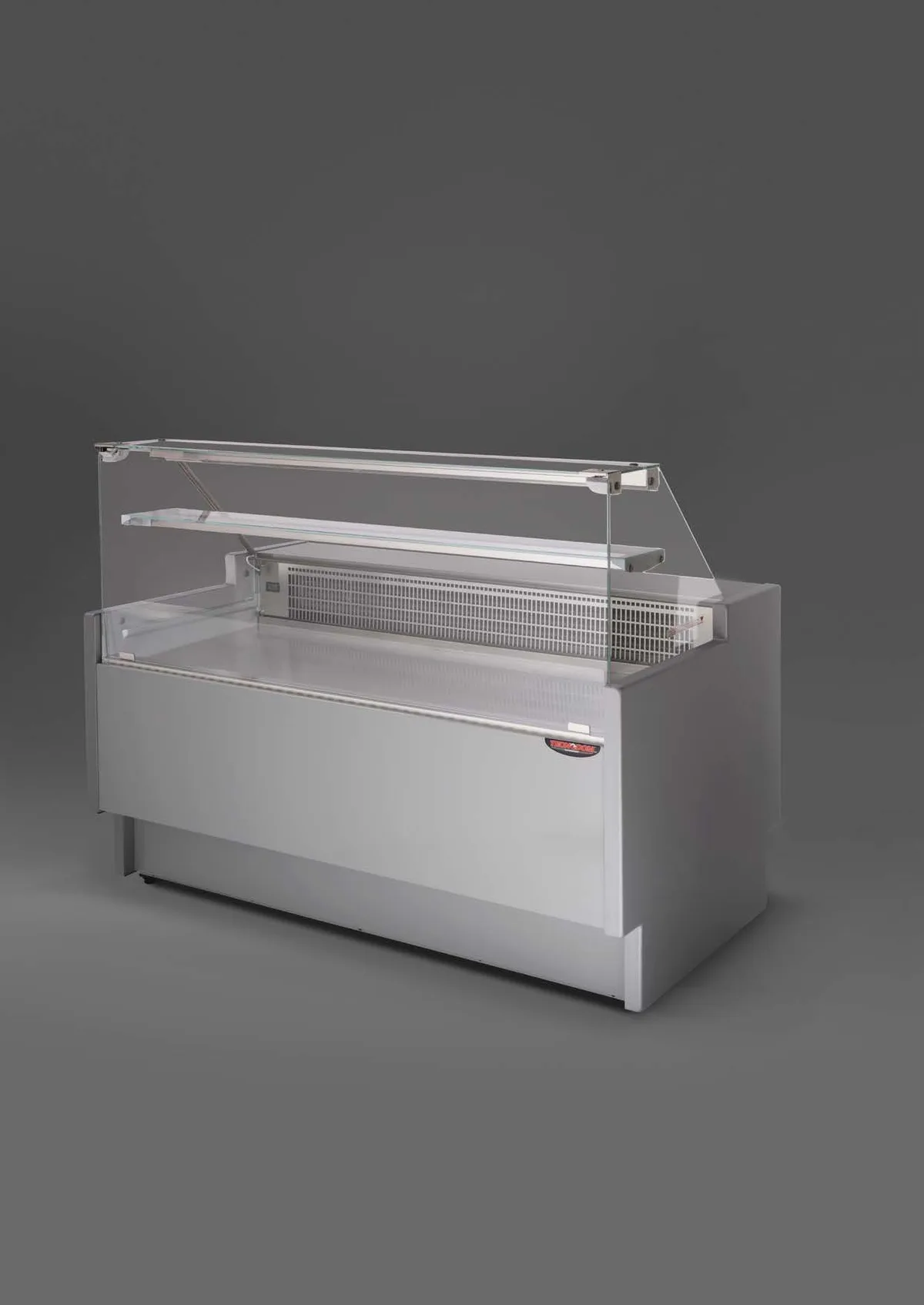 Vitrina VIGO 78 250cm Vidrio Recto Panel Gris