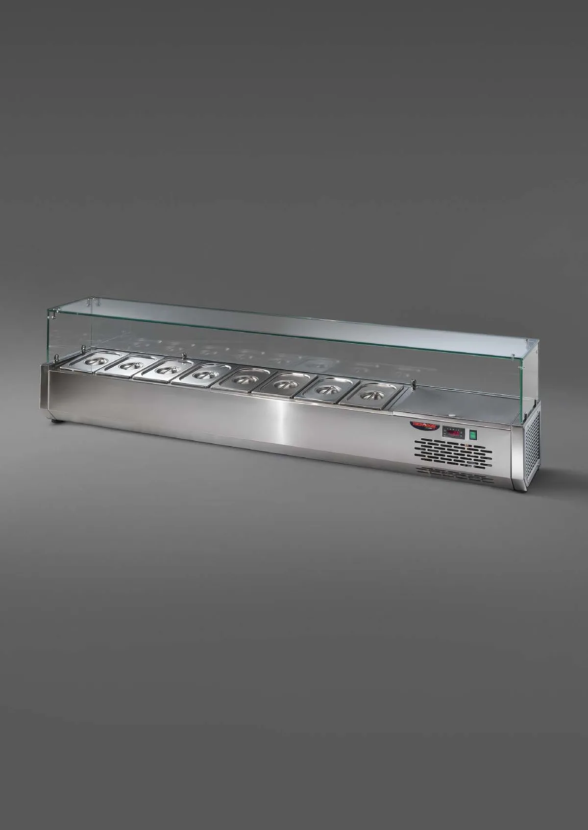 Vitrina Ingredientes Pizza VR4 120cm Sin Vidrio
